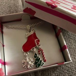 Silver Stocking Necklace